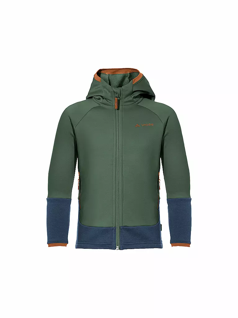 VAUDE | Kinder Fleecejacke Capacida Hoodie | Verde scuro