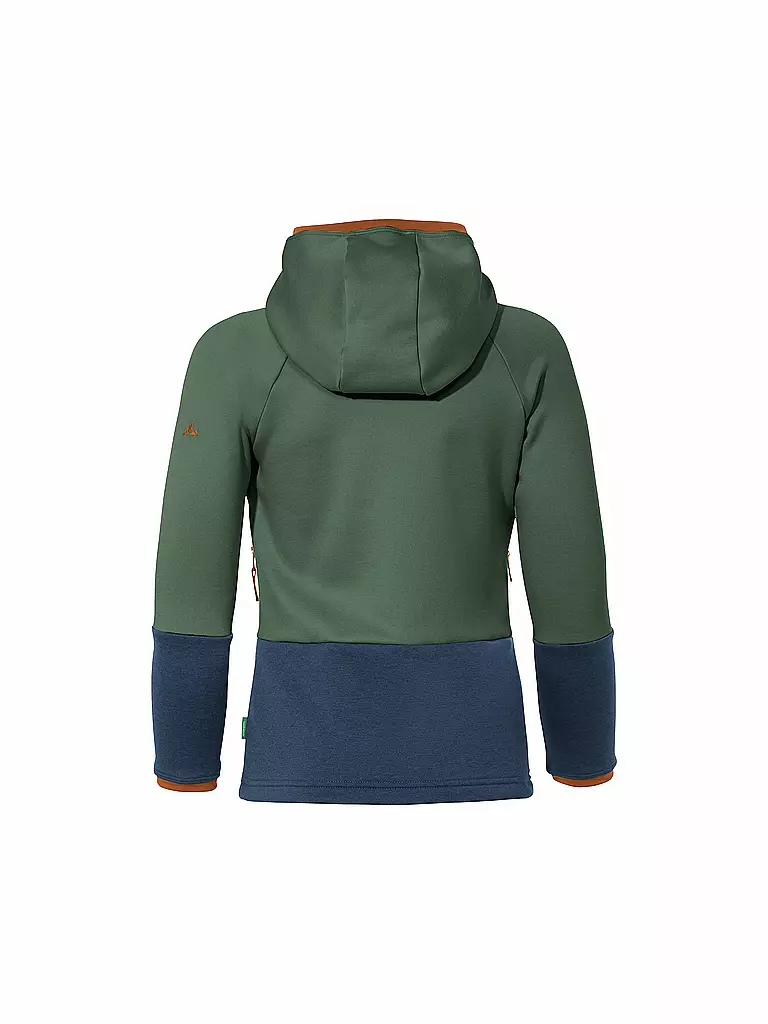 VAUDE | Kinder Fleecejacke Capacida Hoodie | Verde scuro
