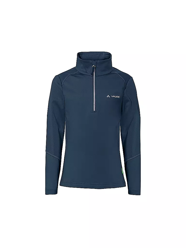 VAUDE | Maglietta da trekking per bambini Livigno Halfzip | Blu scuro