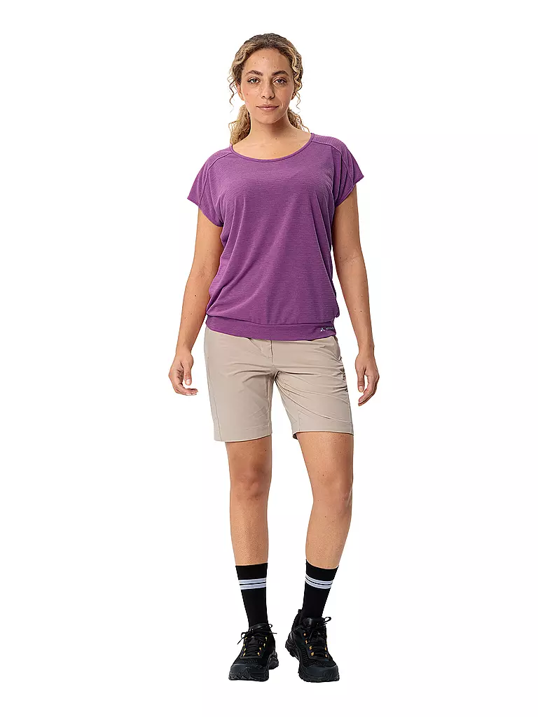 VAUDE | Maglietta funzionale da donna Skomer a righe | Lilla