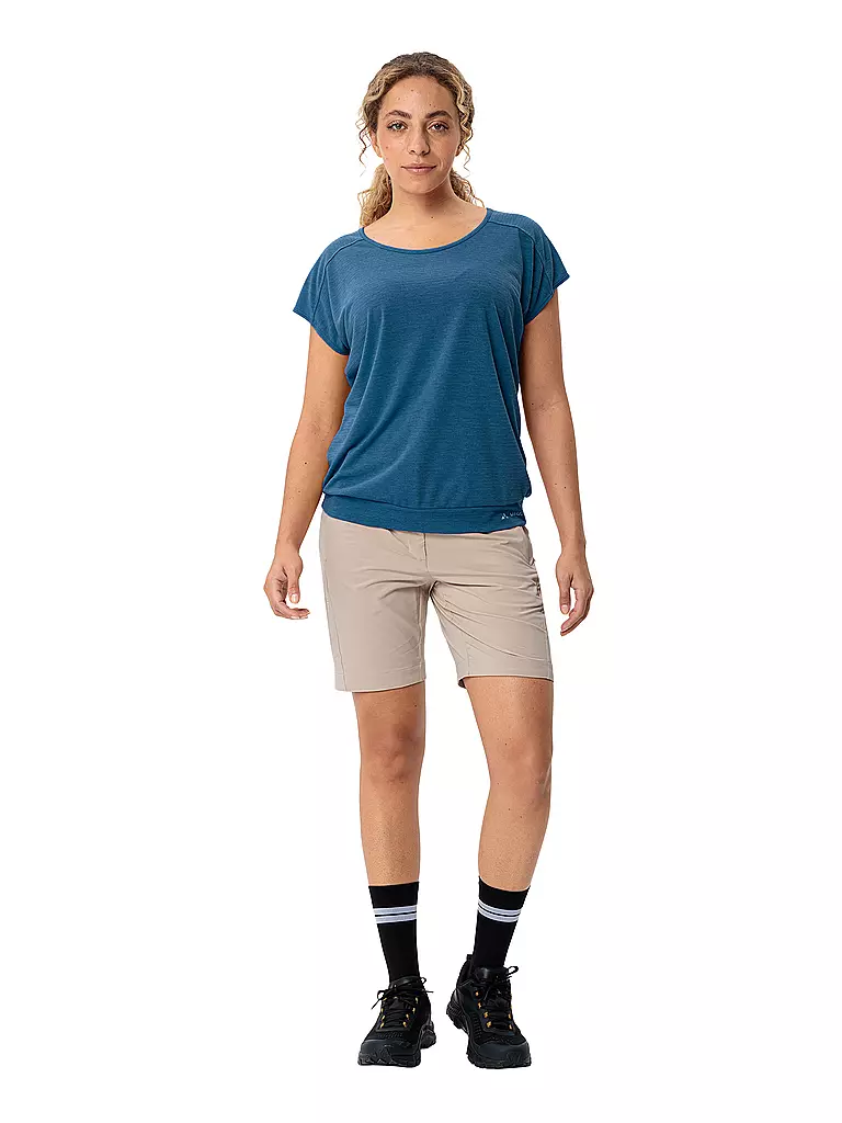 VAUDE | Maglietta funzionale da donna Skomer a righe | Blu scuro