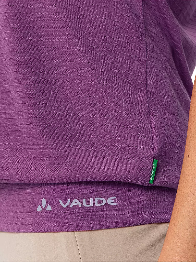 VAUDE | Maglietta funzionale da donna Skomer a righe | Lilla