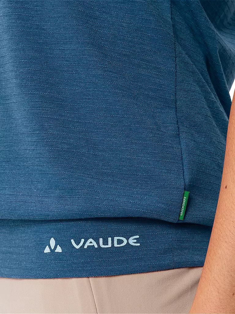 VAUDE | Maglietta funzionale da donna Skomer a righe | Blu scuro