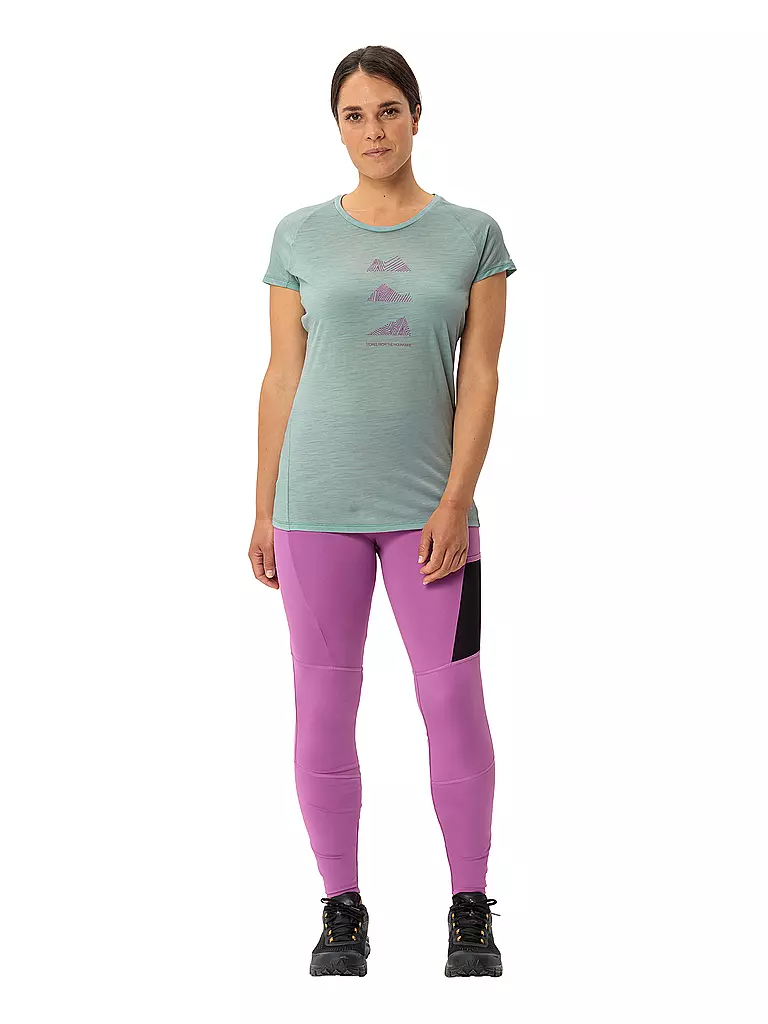 VAUDE | Maglietta funzionale da donna Tekoa Wool | Verde chiaro