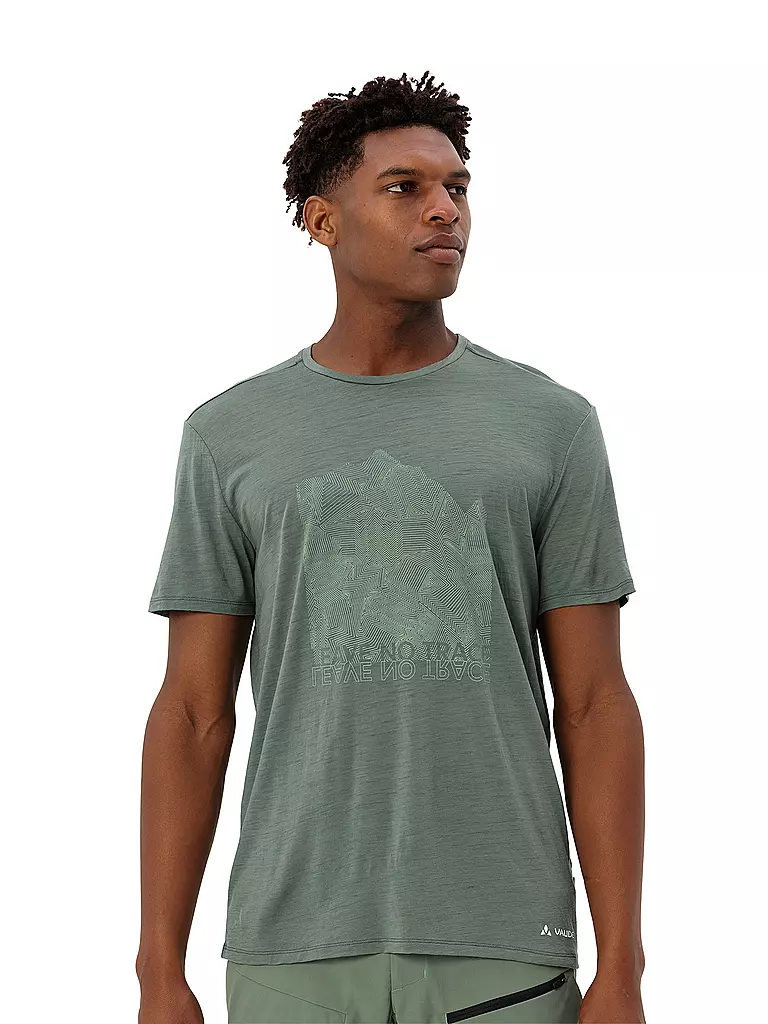 VAUDE | Maglietta funzionale da uomo Tekoa Wool | Oliva