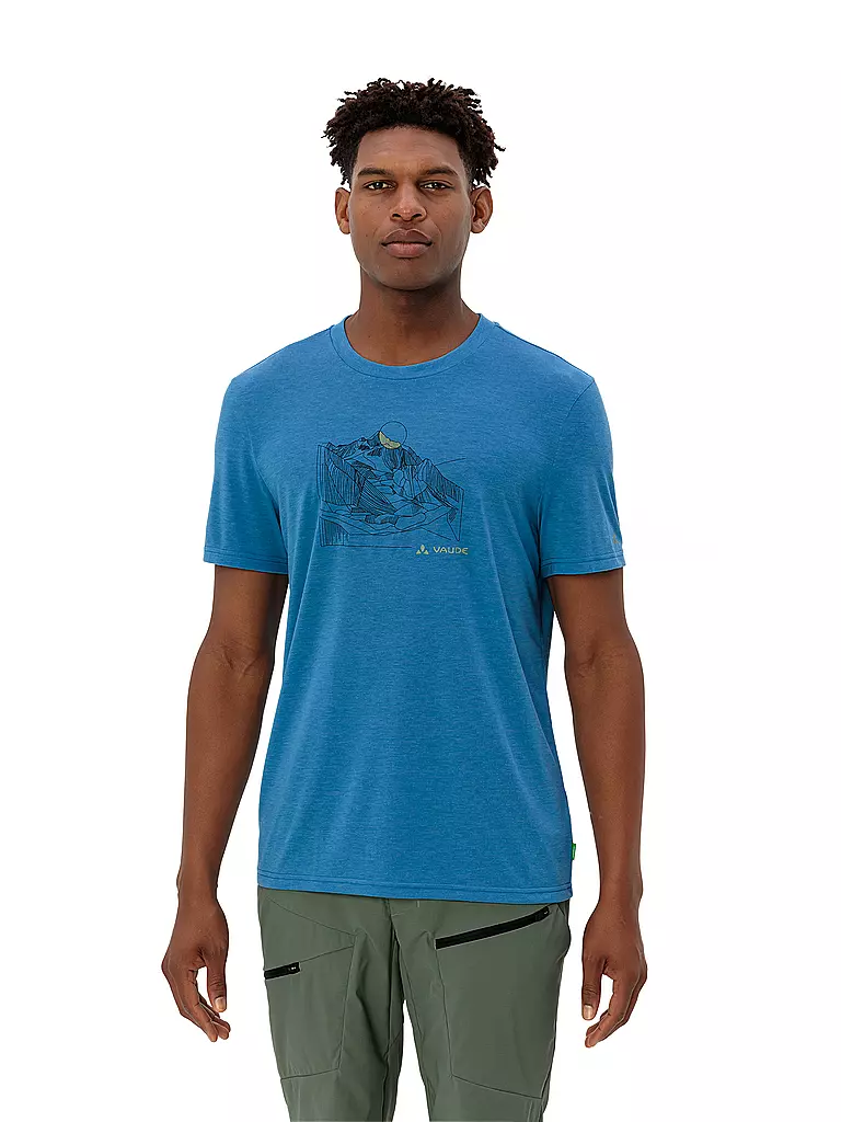 VAUDE | Maglietta funzionale da uomo Tekoa Wool | Blu