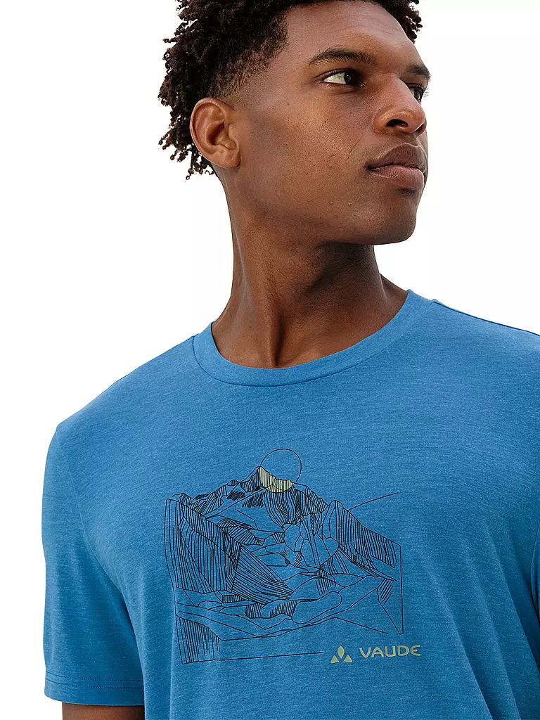 VAUDE | Maglietta funzionale da uomo Tekoa Wool | Blu