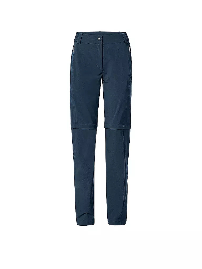 VAUDE | Pantaloni da trekking da donna Farley Stretch ZipOff | Blu scuro