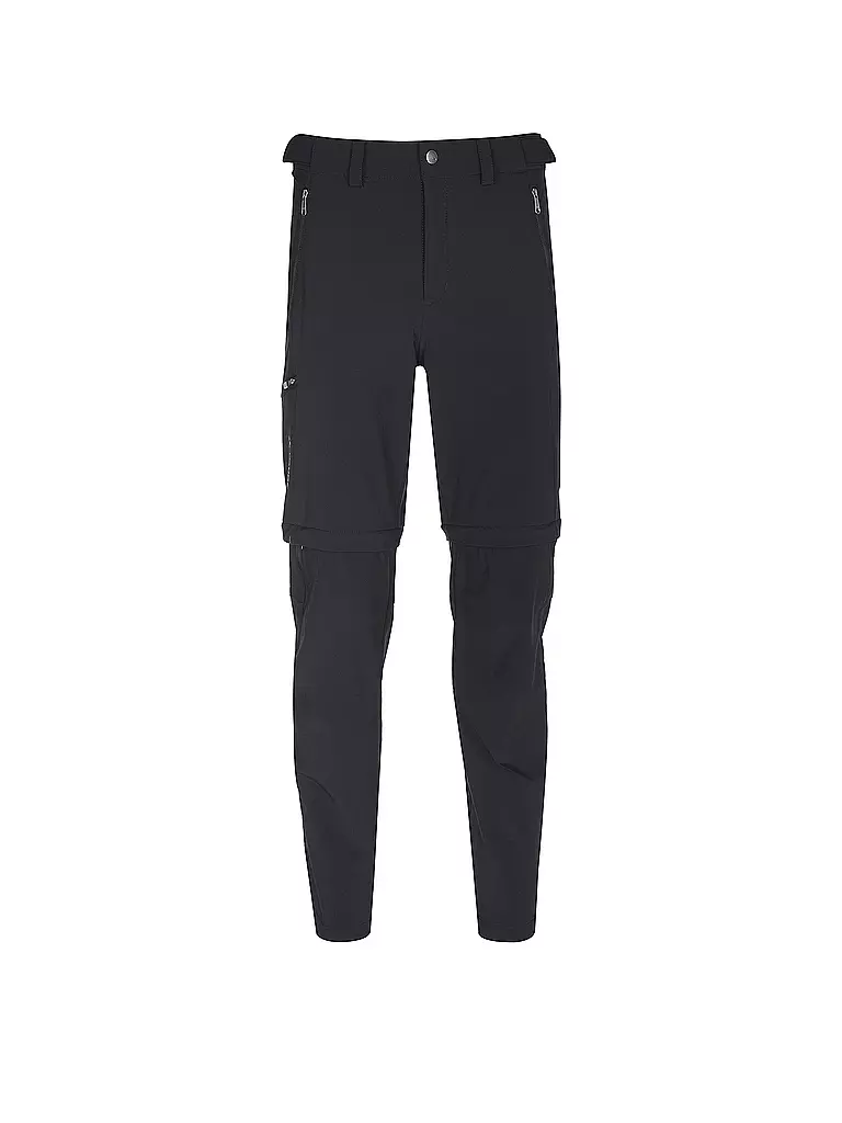 VAUDE | Pantaloni da trekking da uomo Farley Stretch T-Zip III Zip-Off | Nero