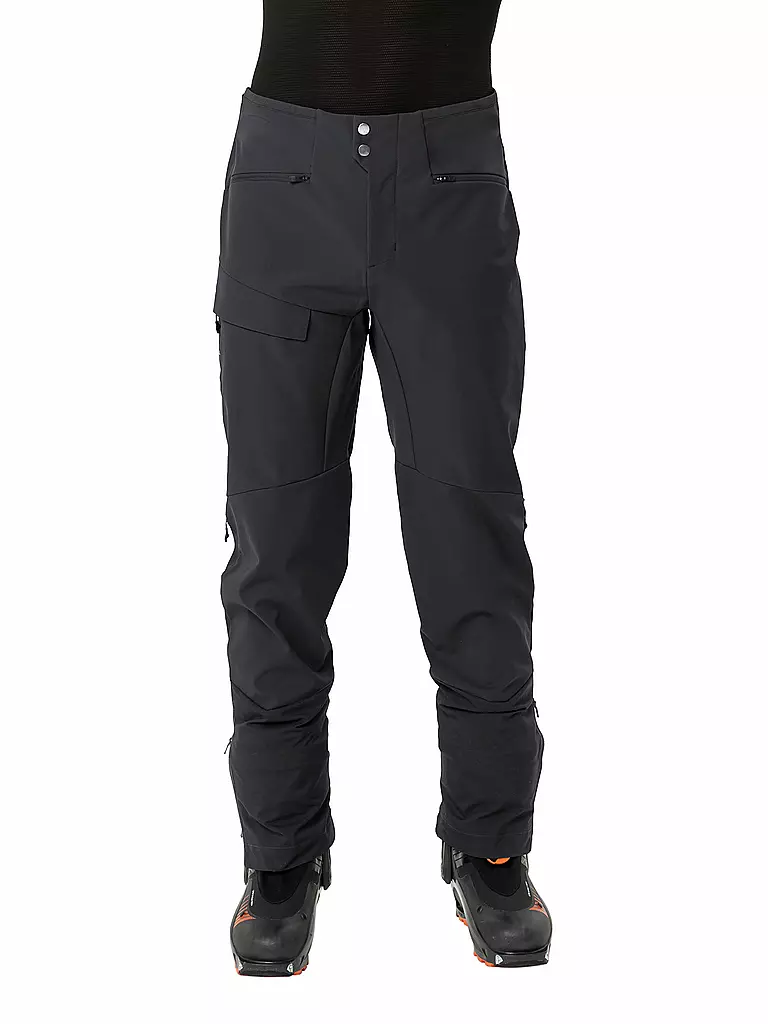 VAUDE | Pantaloni softshell da trekking da uomo Monviso Alpine | Nero