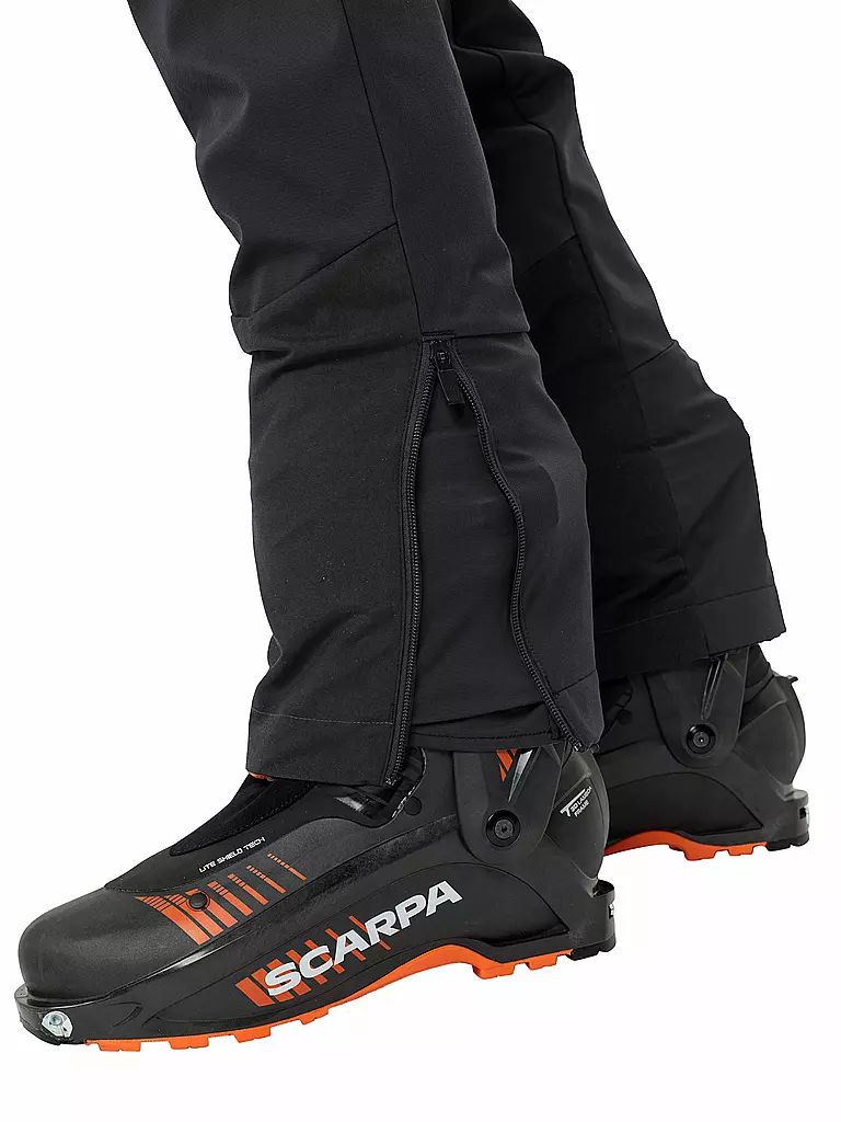 VAUDE | Pantaloni softshell da trekking da uomo Monviso Alpine | Nero