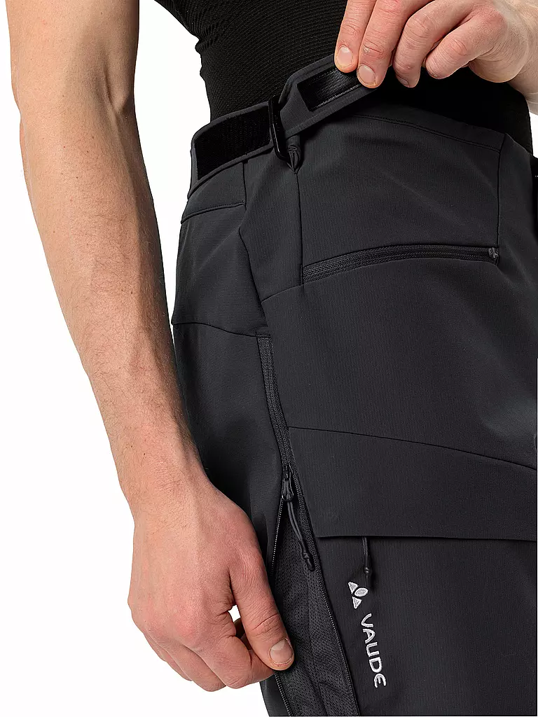 VAUDE | Pantaloni softshell da trekking da uomo Monviso Alpine | Nero