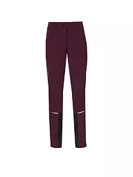VAUDE | Pantaloni softshell da turismo Larice da donna | Rosso scuro