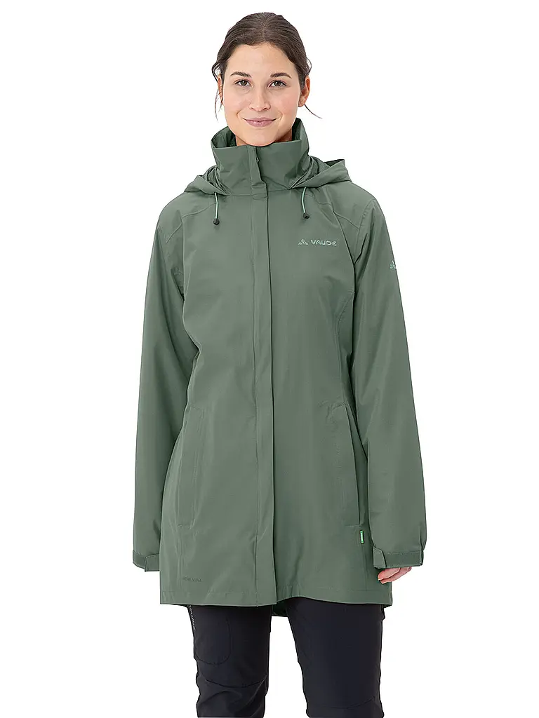 VAUDE | Parka invernale da donna Escape 2L con cappuccio | Verde scuro