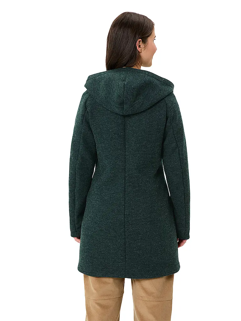 VAUDE | Parka invernale da donna Tinshan III Woolmix con cappuccio | Verde scuro