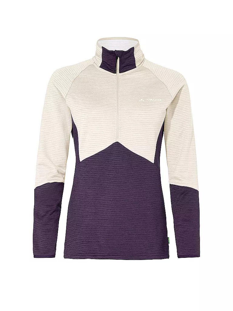 VAUDE | Zipshirt da turismo da donna Larice Fleece | Beige