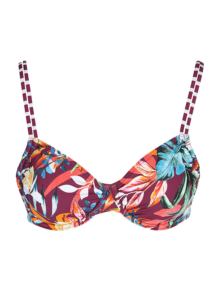 Bikinioberteil da donna con ferretto rosso scuro 40D