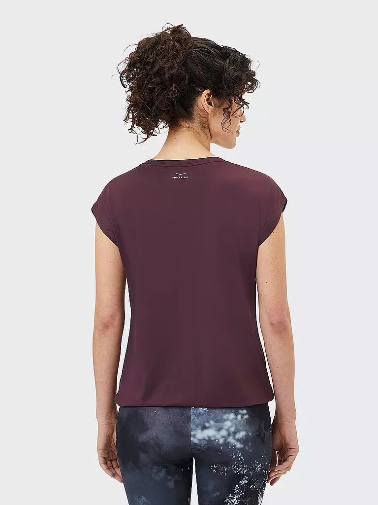 VENICE BEACH | Damen Fitnessshirt Wonder | Rosso scuro
