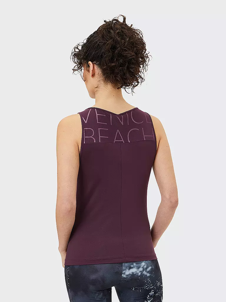 VENICE BEACH | Damen Fitnesstank Cori | Rosso scuro