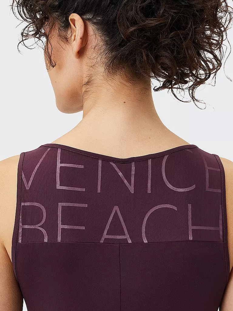 VENICE BEACH | Damen Fitnesstank Cori | Rosso scuro