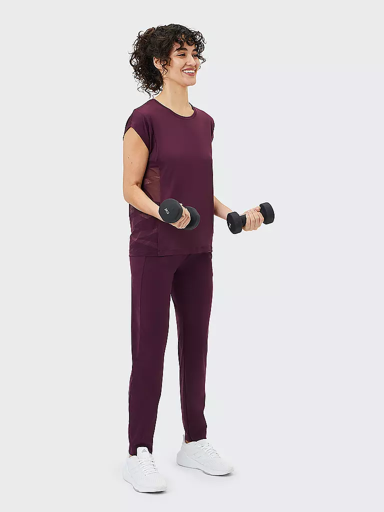 VENICE BEACH | Damen Fitnesstight Brandy | Rosso scuro