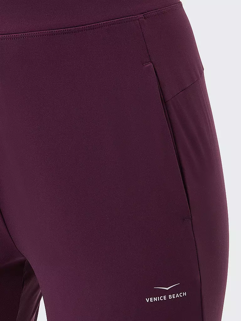 VENICE BEACH | Damen Fitnesstight Brandy | Rosso scuro