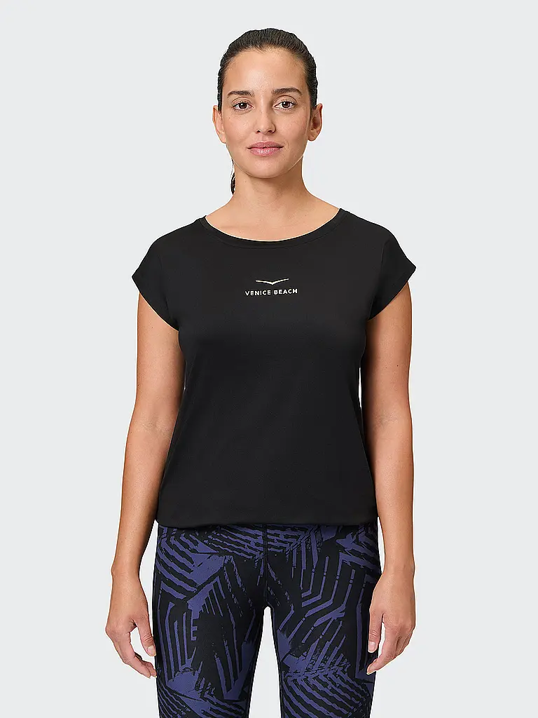 VENICE BEACH | Fitnessshirt Wonder da donna | Nero
