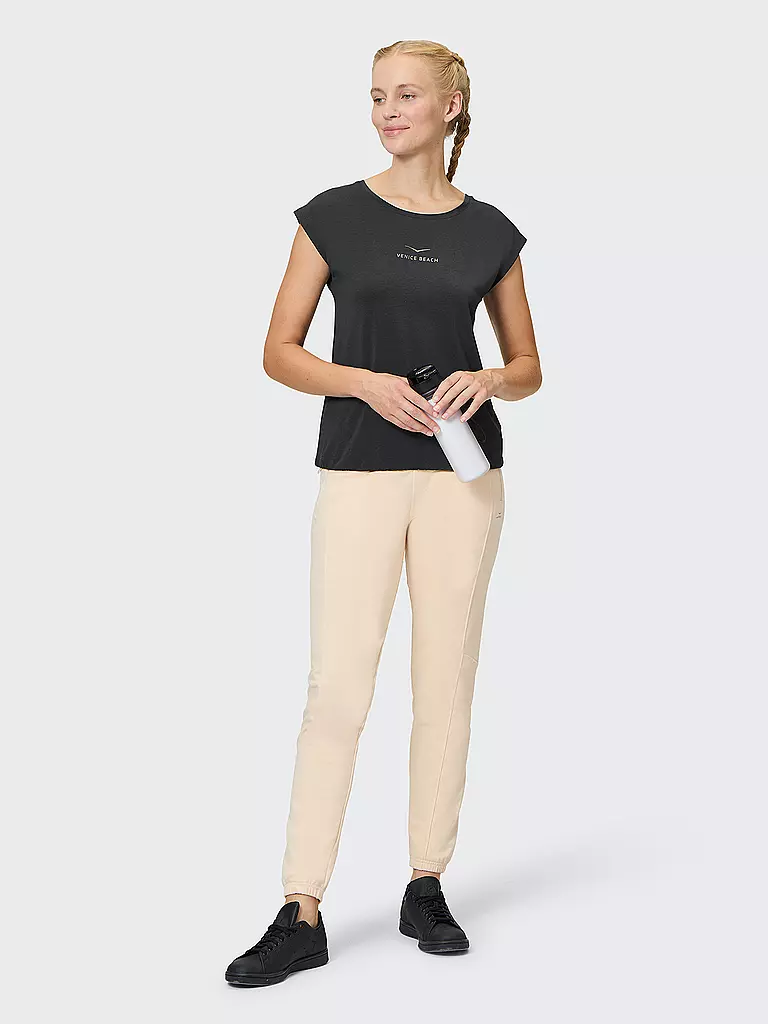 VENICE BEACH | T-shirt da fitness da donna Wonder | Nero