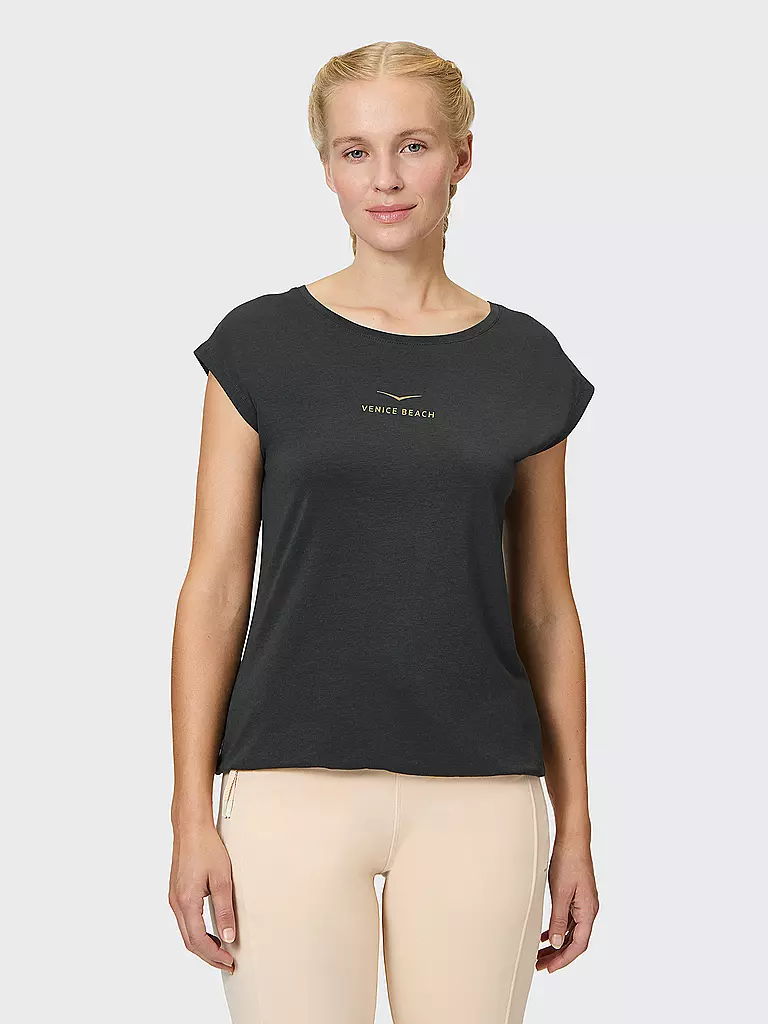 VENICE BEACH | T-shirt da fitness da donna Wonder | Nero