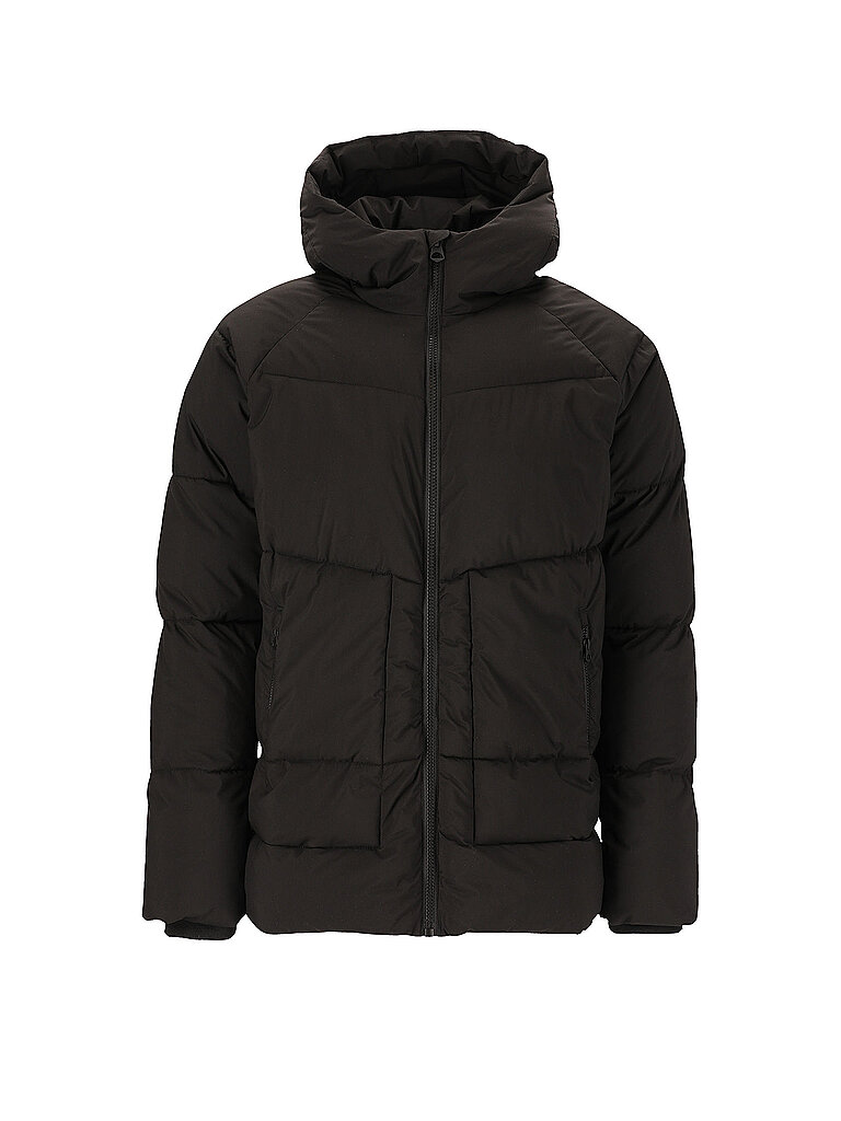 Giacca casual da uomo Mackey Puffer con cappuccio nero L