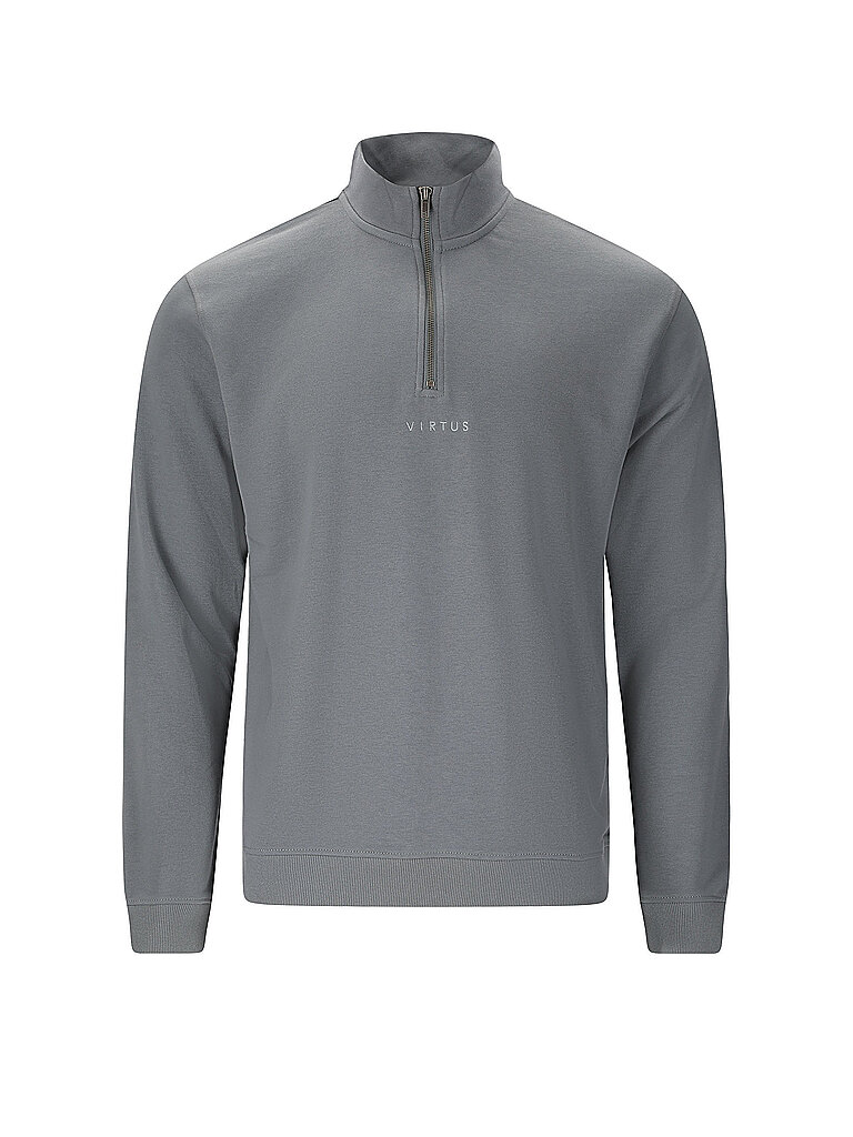 Maglione da uomo Minne con mezza zip grigio S