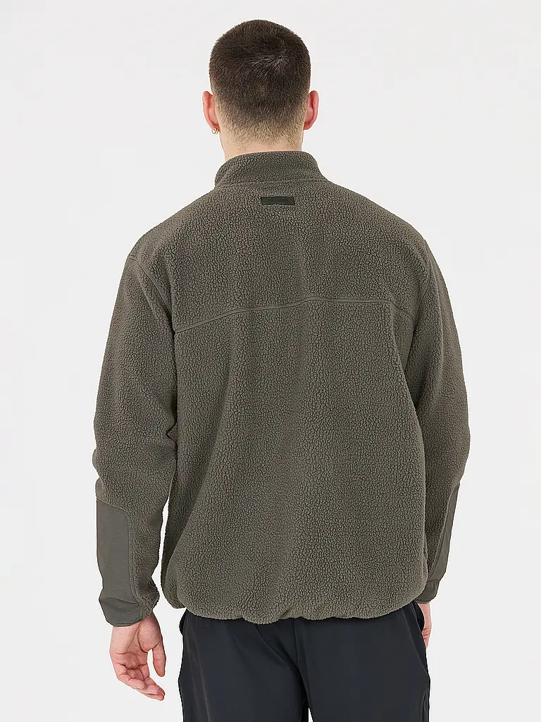 VIRTUS | Sweater in pile da uomo con mezza zip |