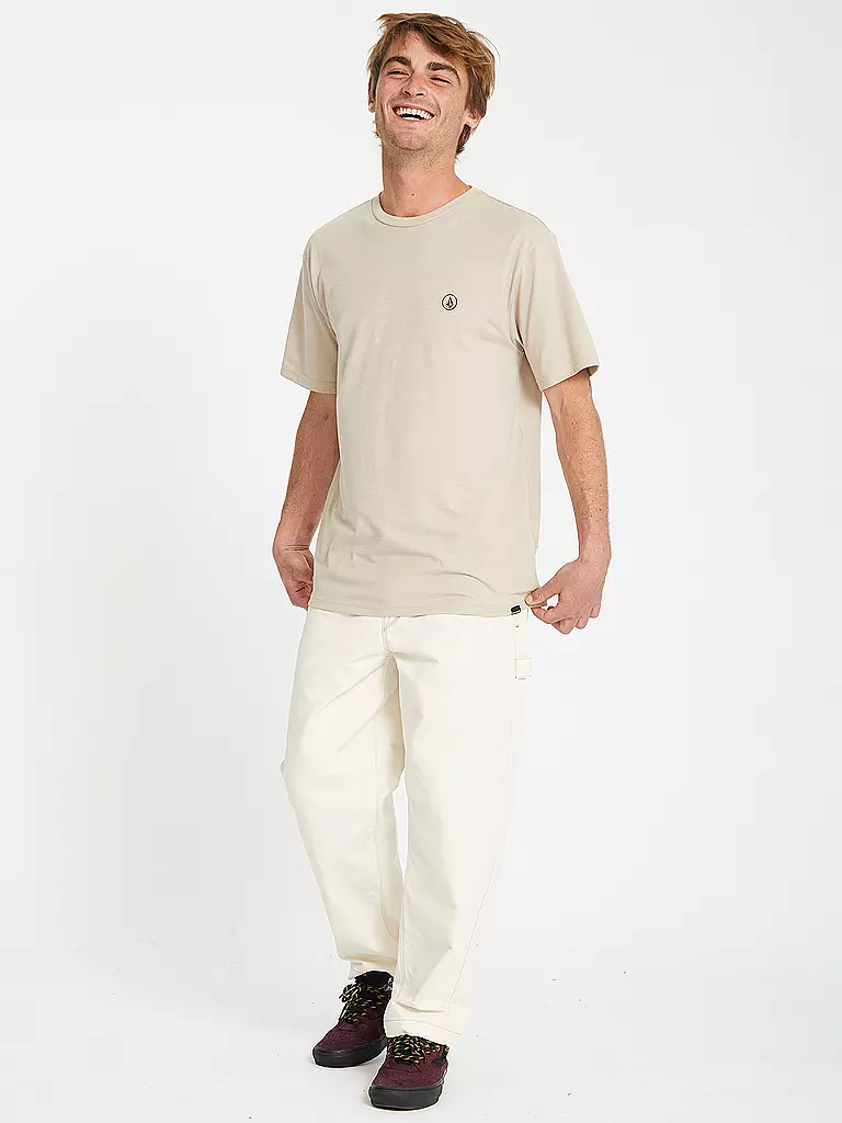 VOLCOM | Beachshirt da uomo Circle Blanks | Beige