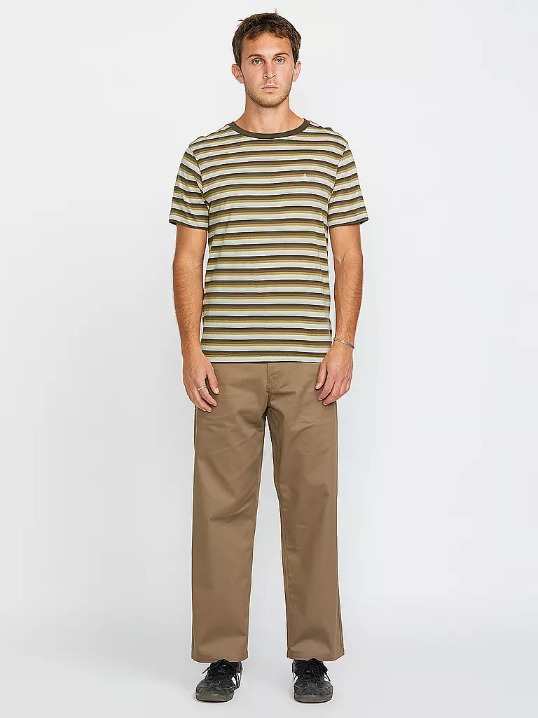 VOLCOM | Beachshirt da uomo Level Stone | Beige