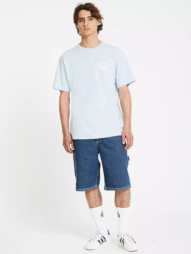 VOLCOM | Beachshirt da uomo Startlog BSC | Blu chiaro