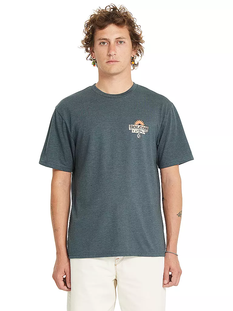 VOLCOM | Beachshirt da uomo Sure Thing HTH | Grigio