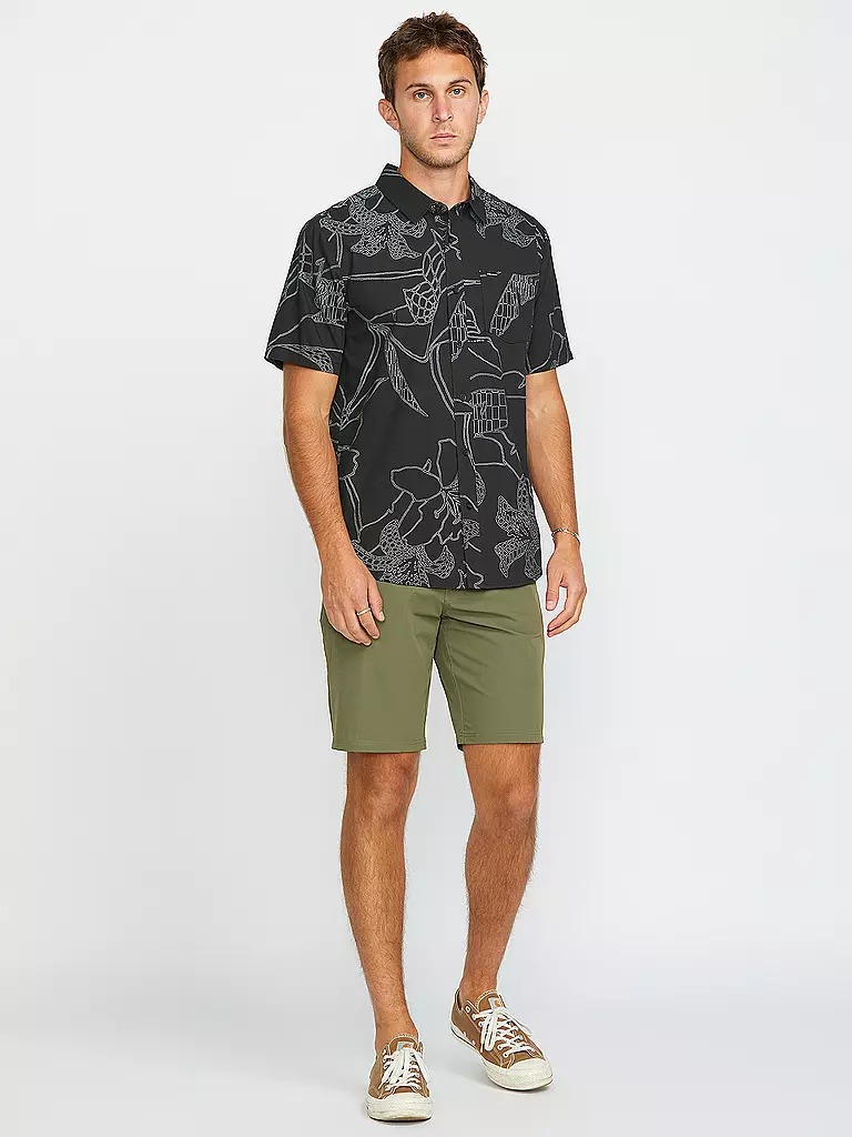 VOLCOM | Camicia da spiaggia da uomo Cad Floral | Grigio