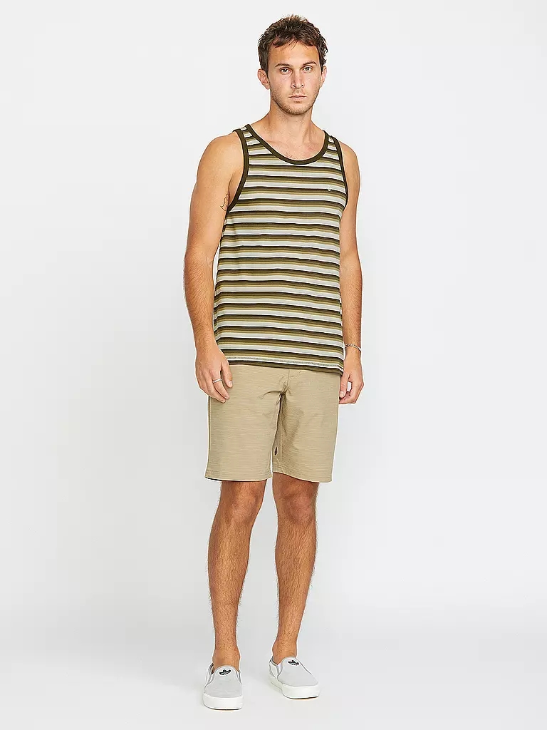 VOLCOM | Canotta da spiaggia da uomo Level Stone | Beige