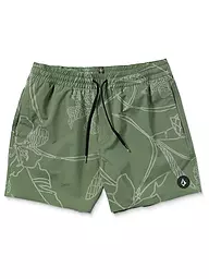 VOLCOM | Badeshort da uomo Lido Print Trunk 16 | Oliva
