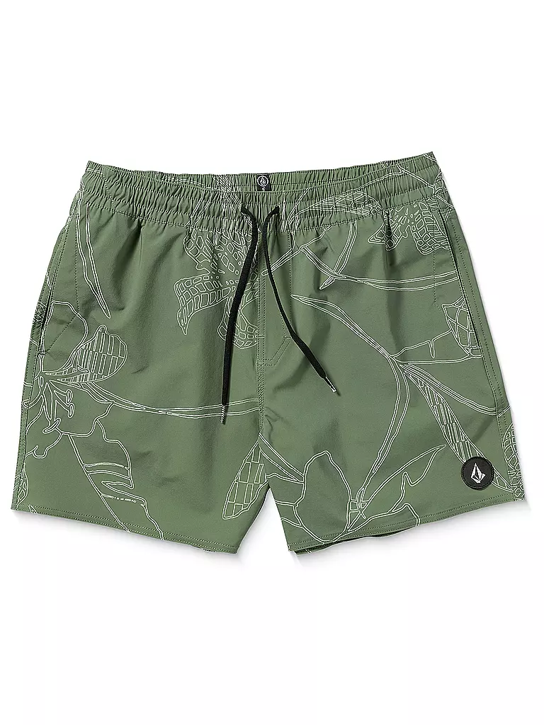 VOLCOM | Costume da bagno da uomo Lido Print Trunk 16 | Oliva