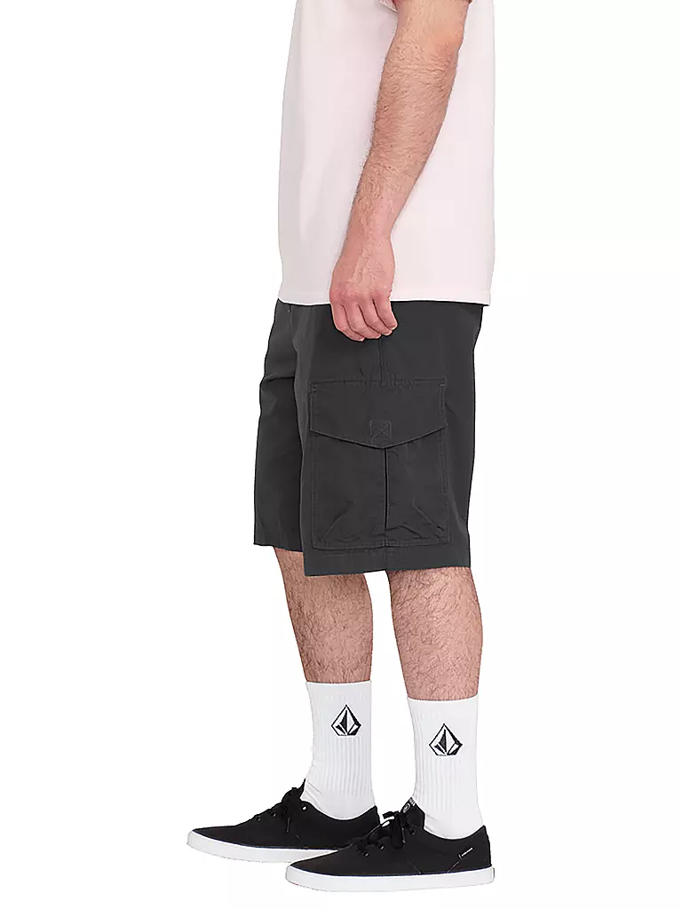 VOLCOM | Herren Bermuda Grande Barracks Cargo | Nero
