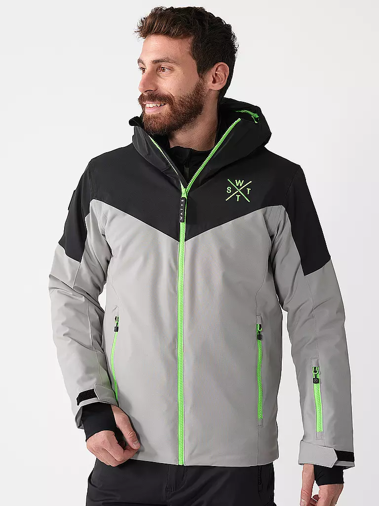 WATTS | Giacca da sci Storm da uomo | Grigio chiaro