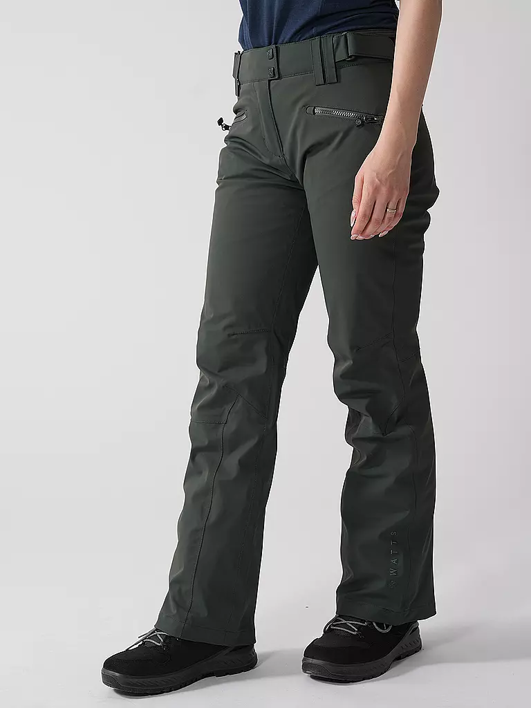 WATTS | Pantaloni da sci da donna Bardo | Verde scuro