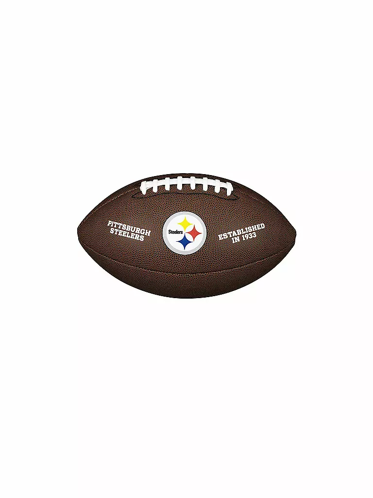 WILSON | Palla da football americano NFL con licenza Pittsburgh Steelers | Marrone