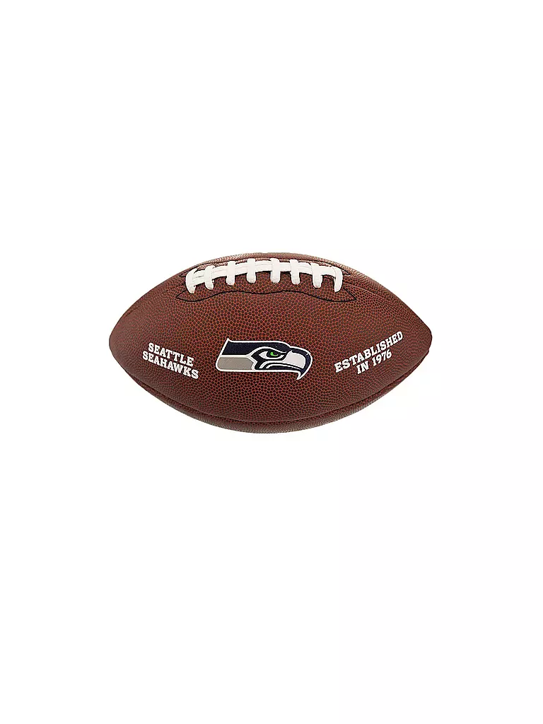 WILSON | Palla da football americano NFL con licenza Seattle Seahawks | Marrone