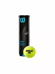 WILSON | Palle da tennis Tour Premier All Court, confezione da 4 | Giallo