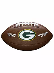 WILSON | Pallone da football americano NFL con licenza Green Bay Packers | Marrone