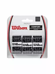 WILSON | Tennis Overgrip Profile, confezione da 3 | Nero