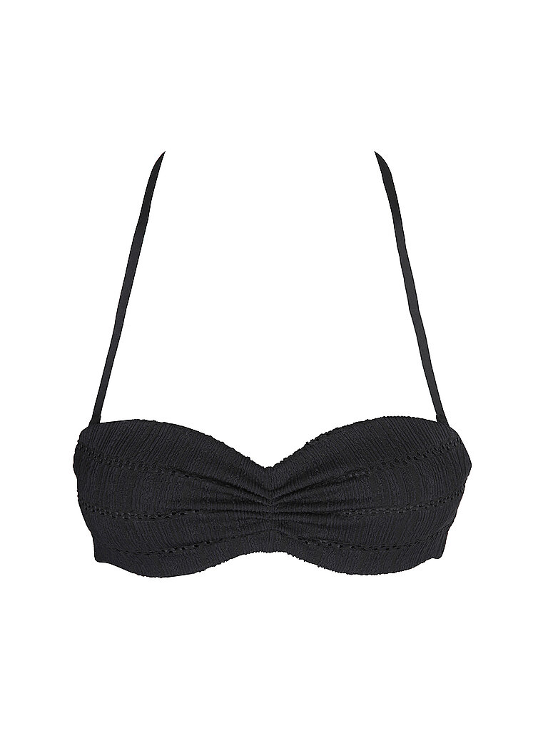 Top bikini da donna a fascia push-up nero 70C