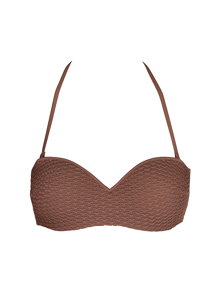 Bikinioberteil da donna a fascia marrone 80C